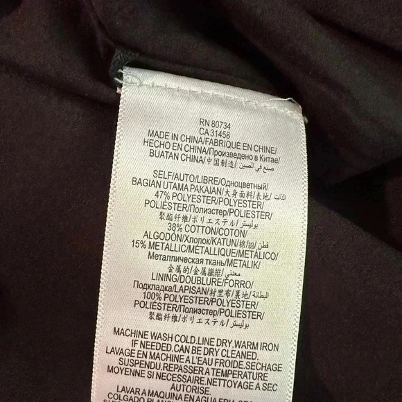 BCBGMaxAzria Metallic Gold Top in Size Small - Picture 6 of 6